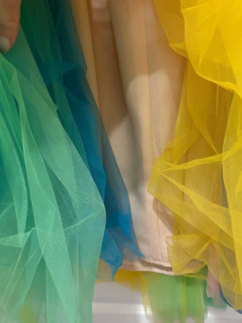 J. Crew Tulle ball skirt rainbow multi 2 - Picture 6 of 10
